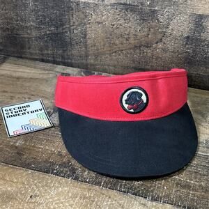 SOUTHERN PROPER black Red Embroidered Bowtie Dog Logo Adjustable Visor